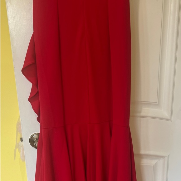 Adrianna Papell Vibrant Red Midi Dress - Picture 6 of 7
